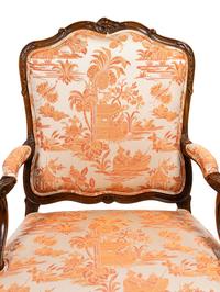 A Pair of Louis XV Style Fauteuils en Cabriolet