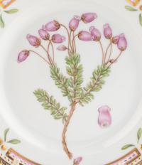 A Set of Eight Royal Copenhagen Flora Danica Porcelain Bread Plates