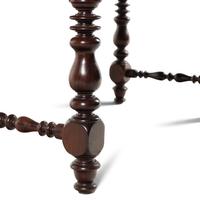 An English Rosewood and Marble Serving Table