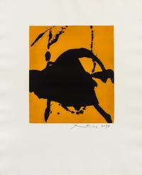Robert Motherwell, (American, 1915-1991), Gesture I (State I), 1976-77