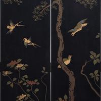 A Chinese Eight-Panel Coromandel Screen, 20th Century 近代 款彩八扇屏
