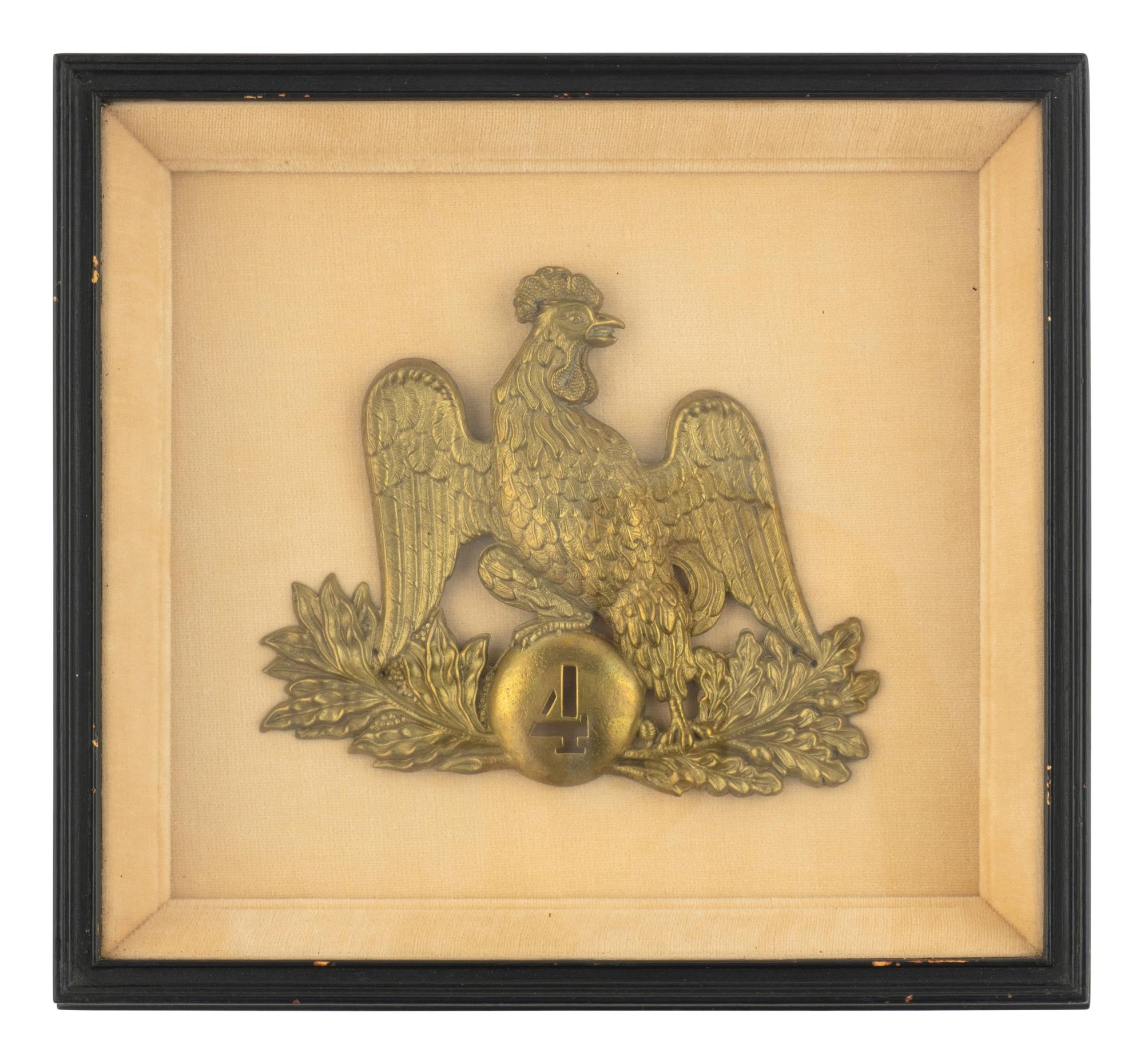 Two Framed Shako Badges