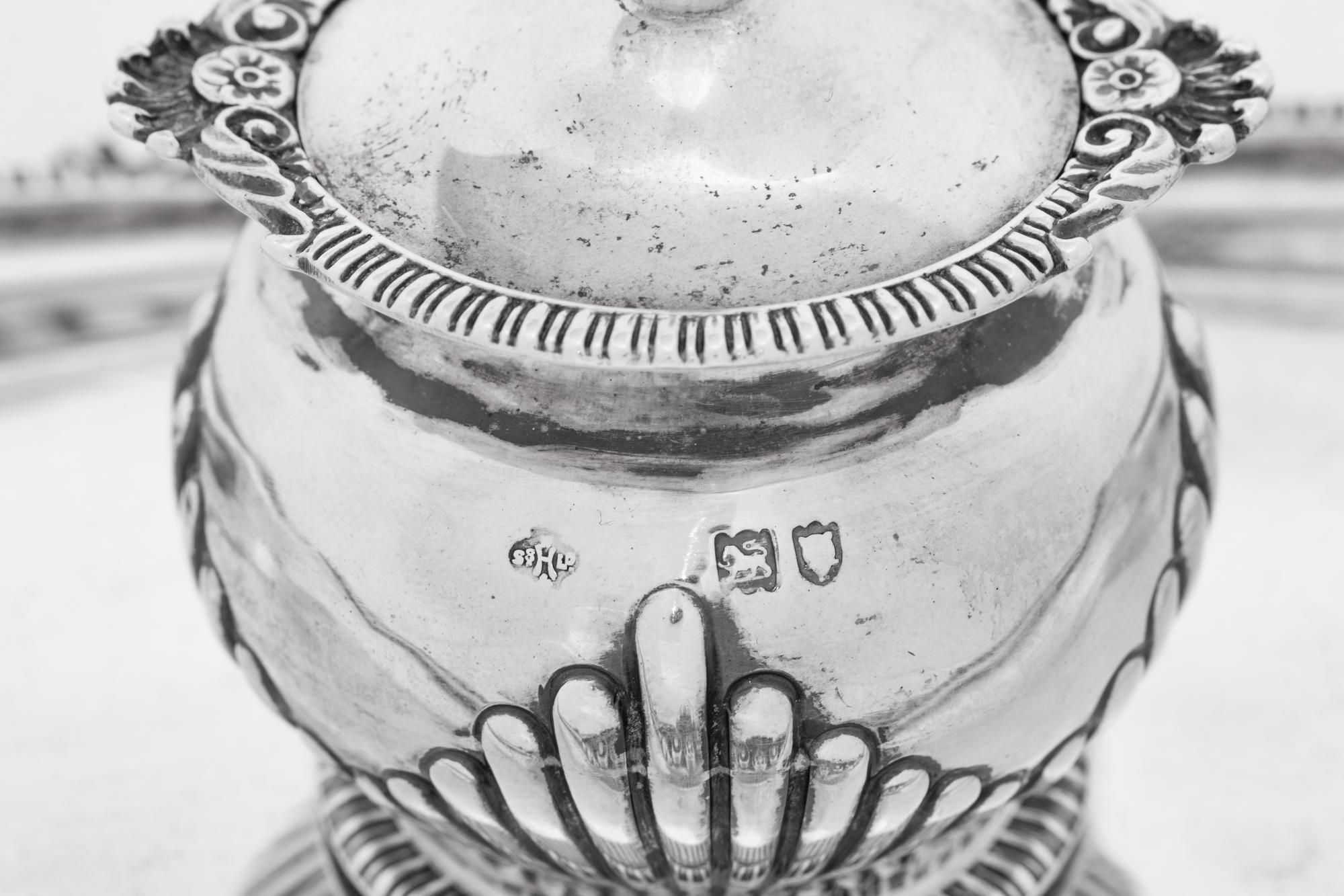 An English Silver Inkwell