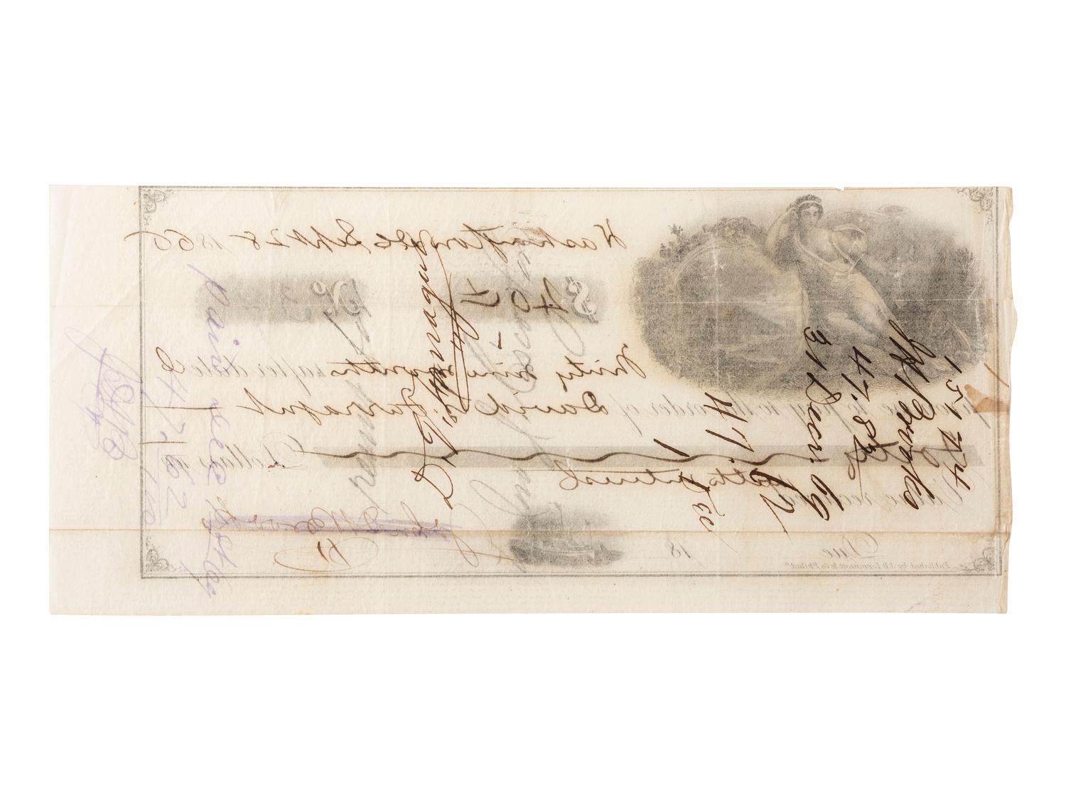 [CIVIL WAR]. Autographs from Civil War soldiers incl. Generals SHERMAN, MCCLELLAN, and BUTLER.