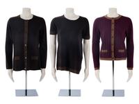 Three Chanel Knit Tops: One Cardigan, One Two-Piece Set, Fall 1997-1998