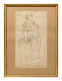 An early preliminary study of Helen Faucit as Antigone , c. 1845