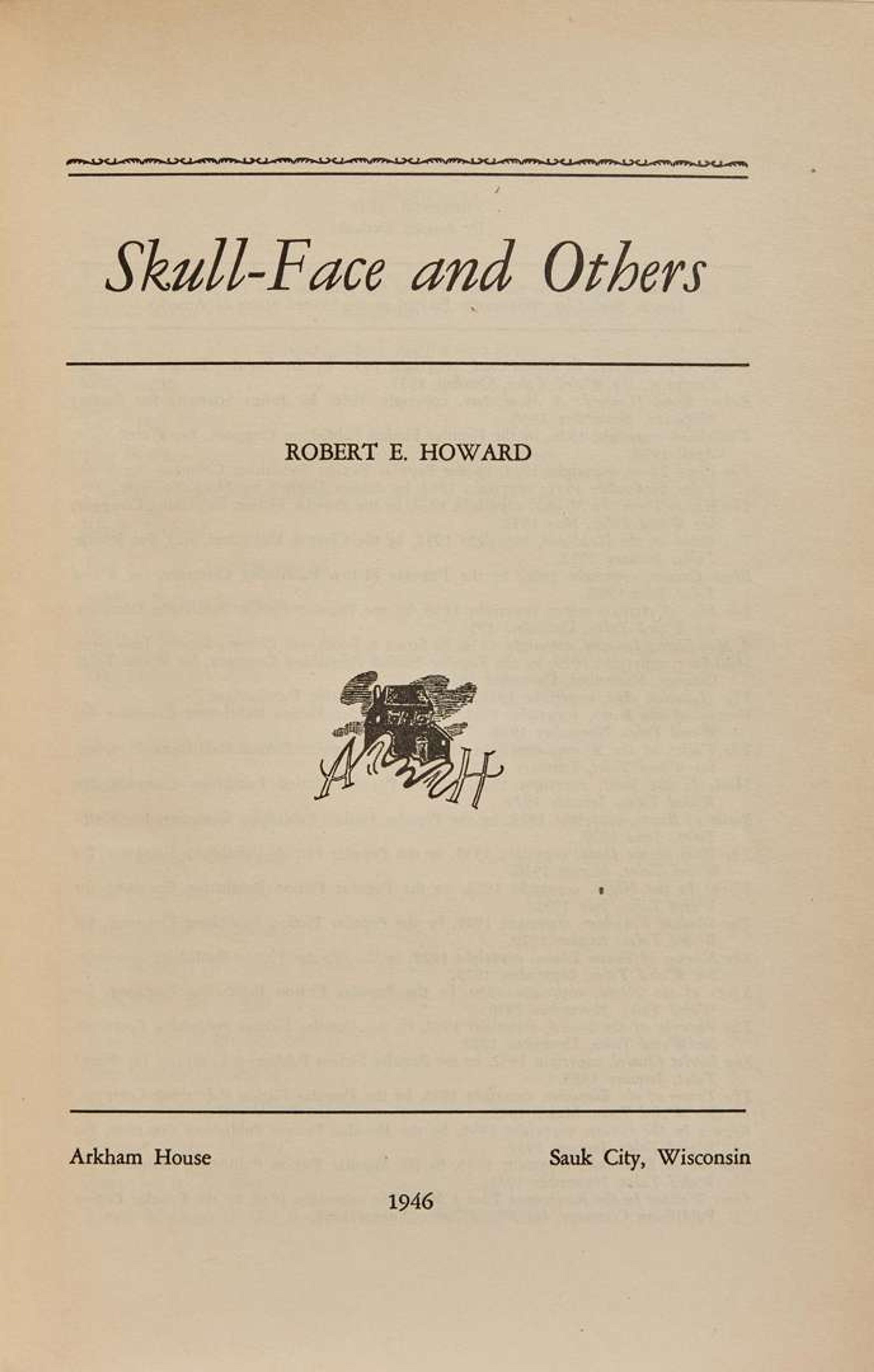 [Literature] Howard, Robert E.: Skull-Face and Others