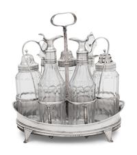 A George III Silver Cruet Set