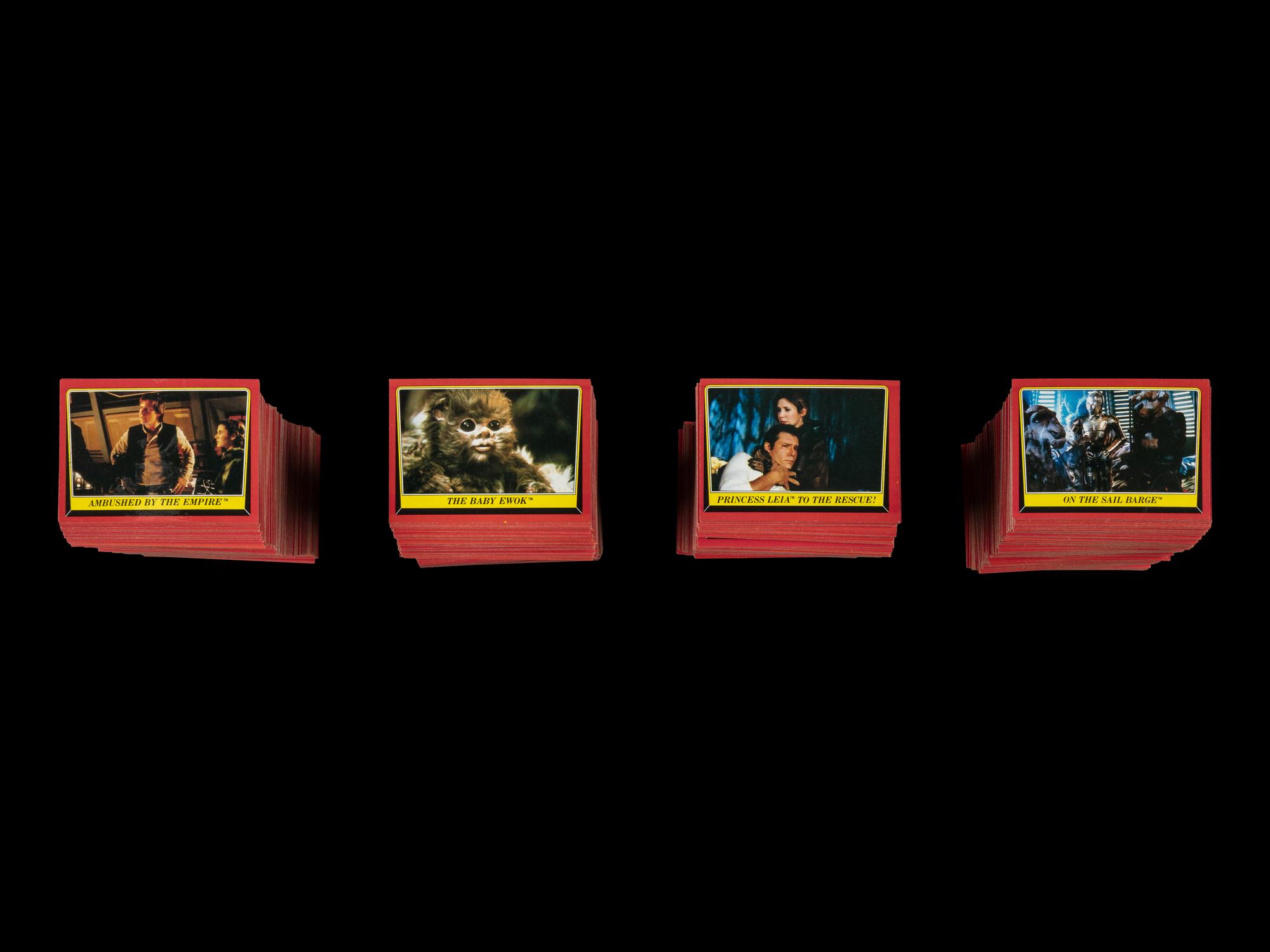 A Collection of Eight 1983 Topps Star Wars Return Of The Jedi Series One Complete Sets (132 Cards Per Set)