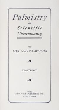 PALMISTRY A group of four works on palmistry, phrenology and dreams. 4 vols.