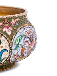 A Feodor Ruckert Enameled Silver Bowl