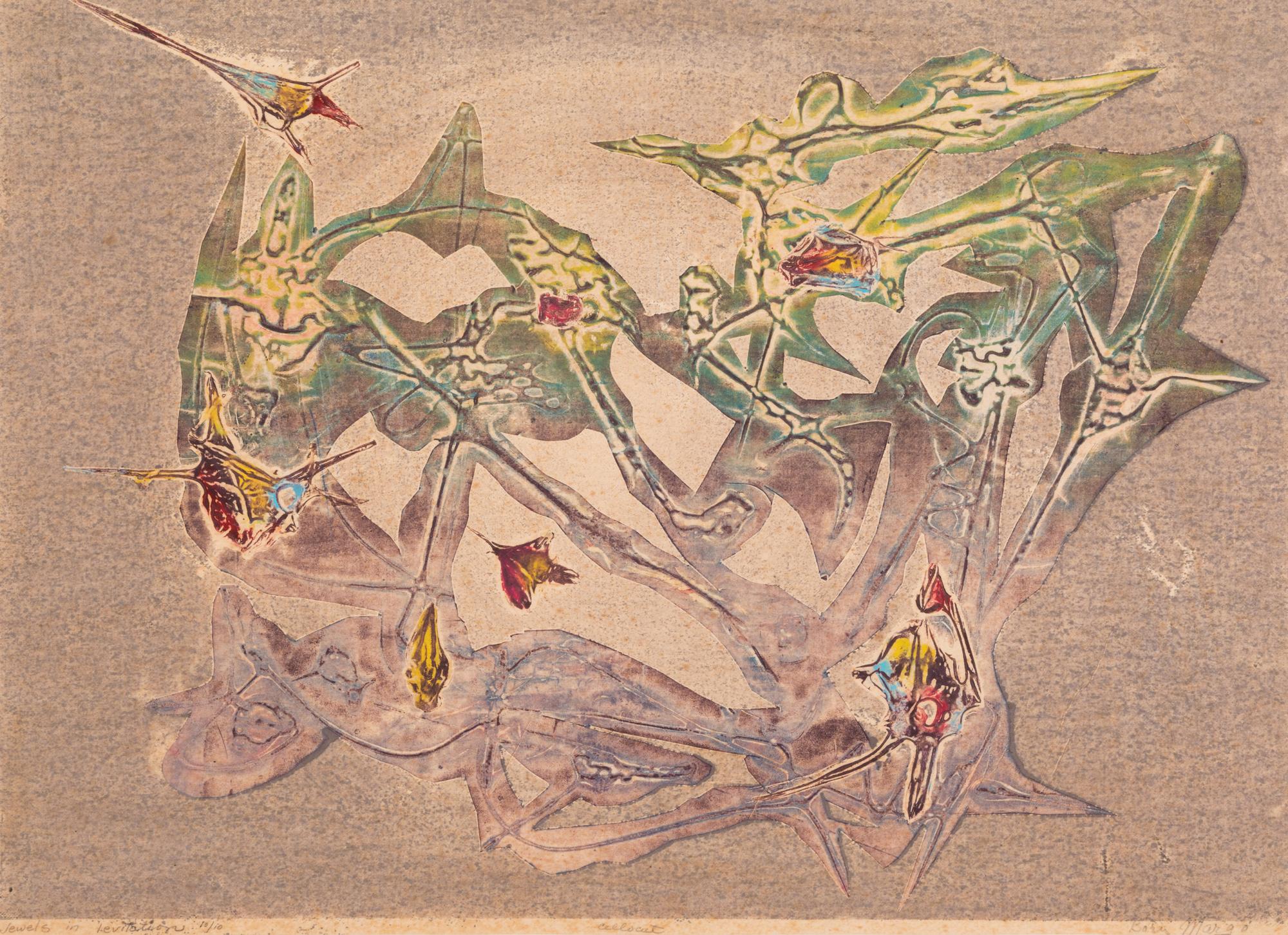 Boris Margo, (Ukrainian-American, 1902-1995), Jewels in Leviathan, 1948-49
