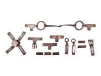 A Set of Iron and Silver Niello Bronze Horse Harness Fittings