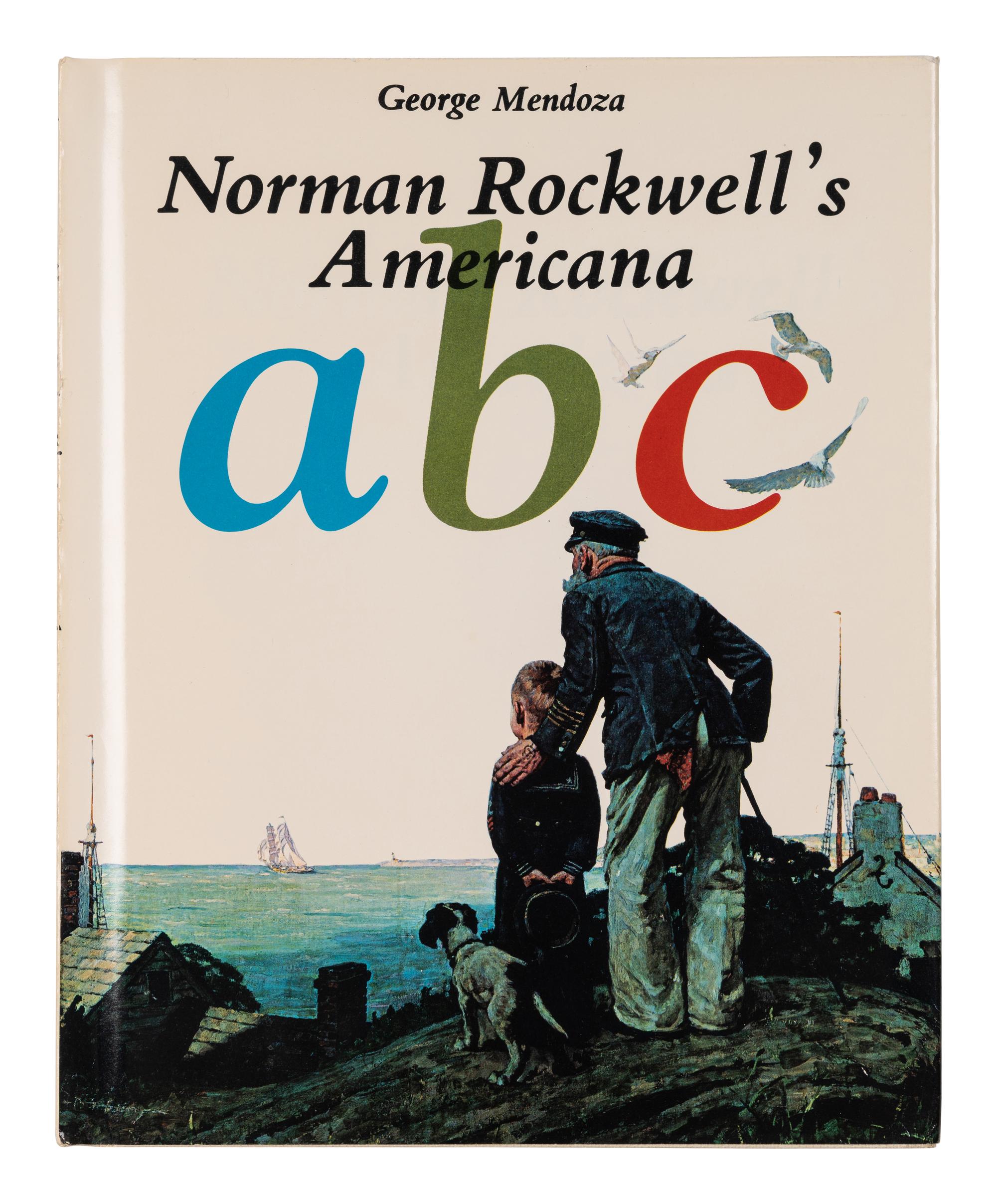 [ARTIST'S BOOK]. ROCKWELL, Norman (1894-1978), illustrator. -- MENDOZA, George. Norman Rockwell's Americana ABC. New York: Dell Publishing Co., Inc., 1975.