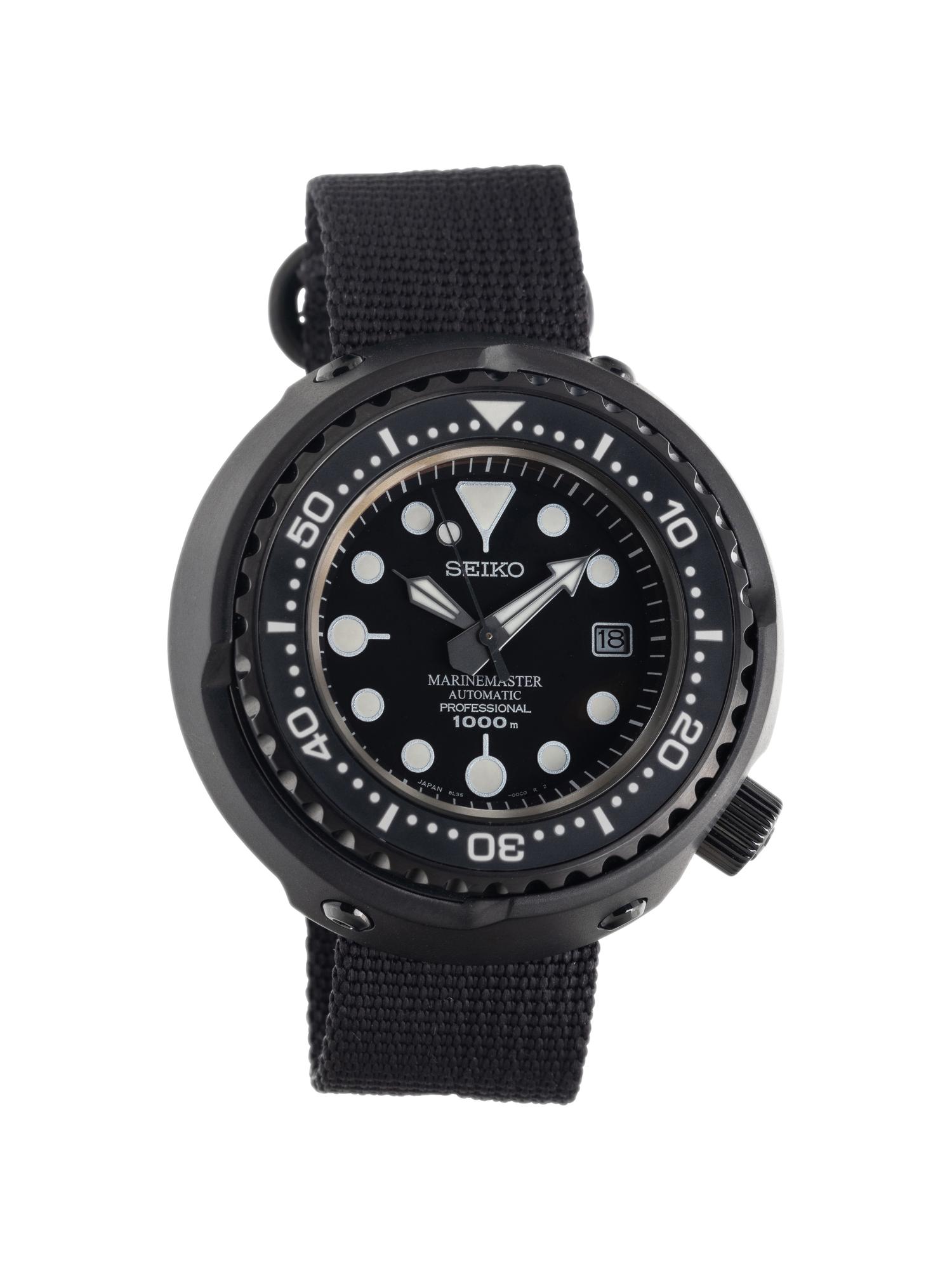 SEIKO, TITANIUM 'PROSPEX MARINE MASTER PROFESSIONAL' WATCH