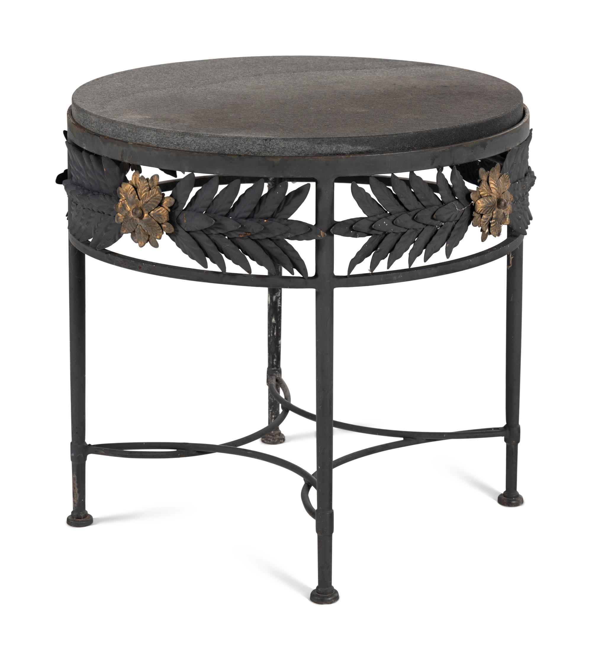 Two Mario Papperzini 'Amalfi' Stone-Top Side Tables