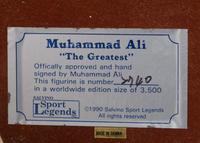 A Muhammad Ali Signed Autograph Salvino Figure,