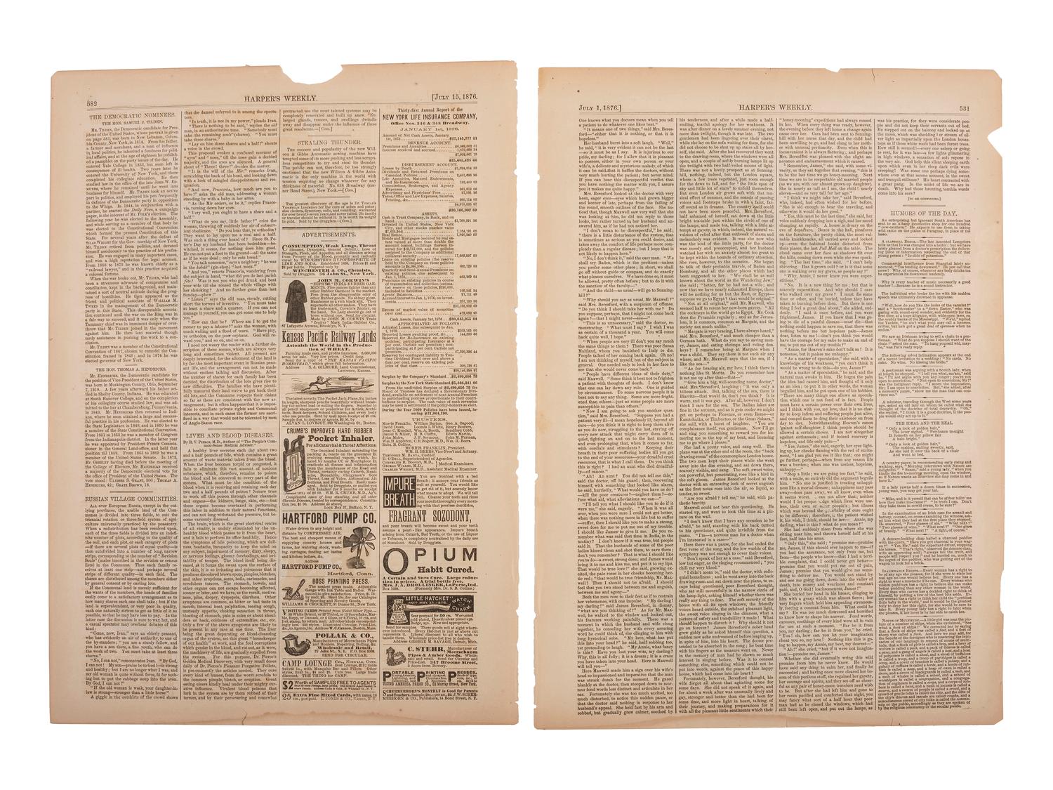 [POLITICS]. A large group of 1870s and 1880s political ephemera, including emerging third parties.