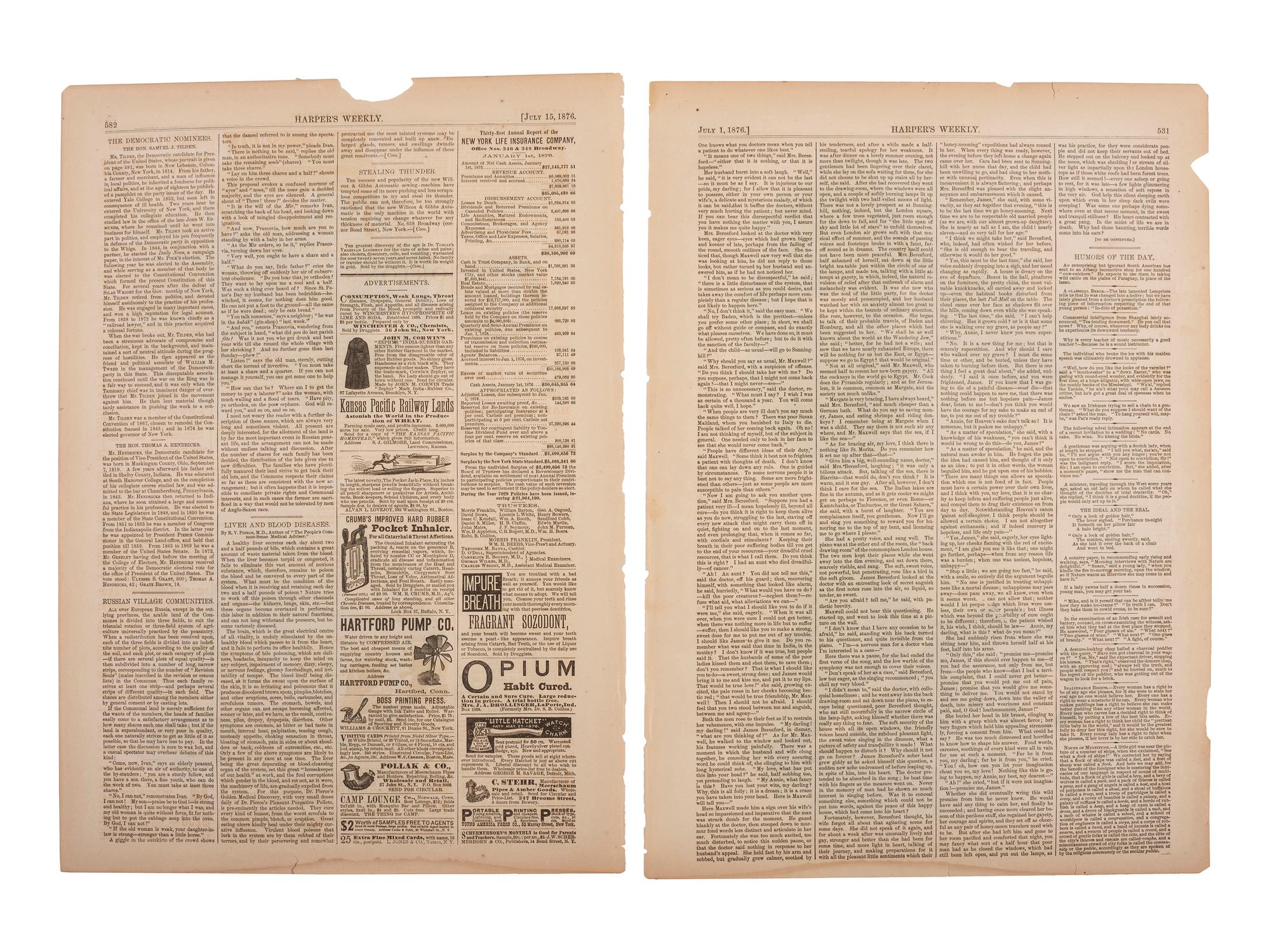 [POLITICS]. A large group of 1870s and 1880s political ephemera, including emerging third parties.