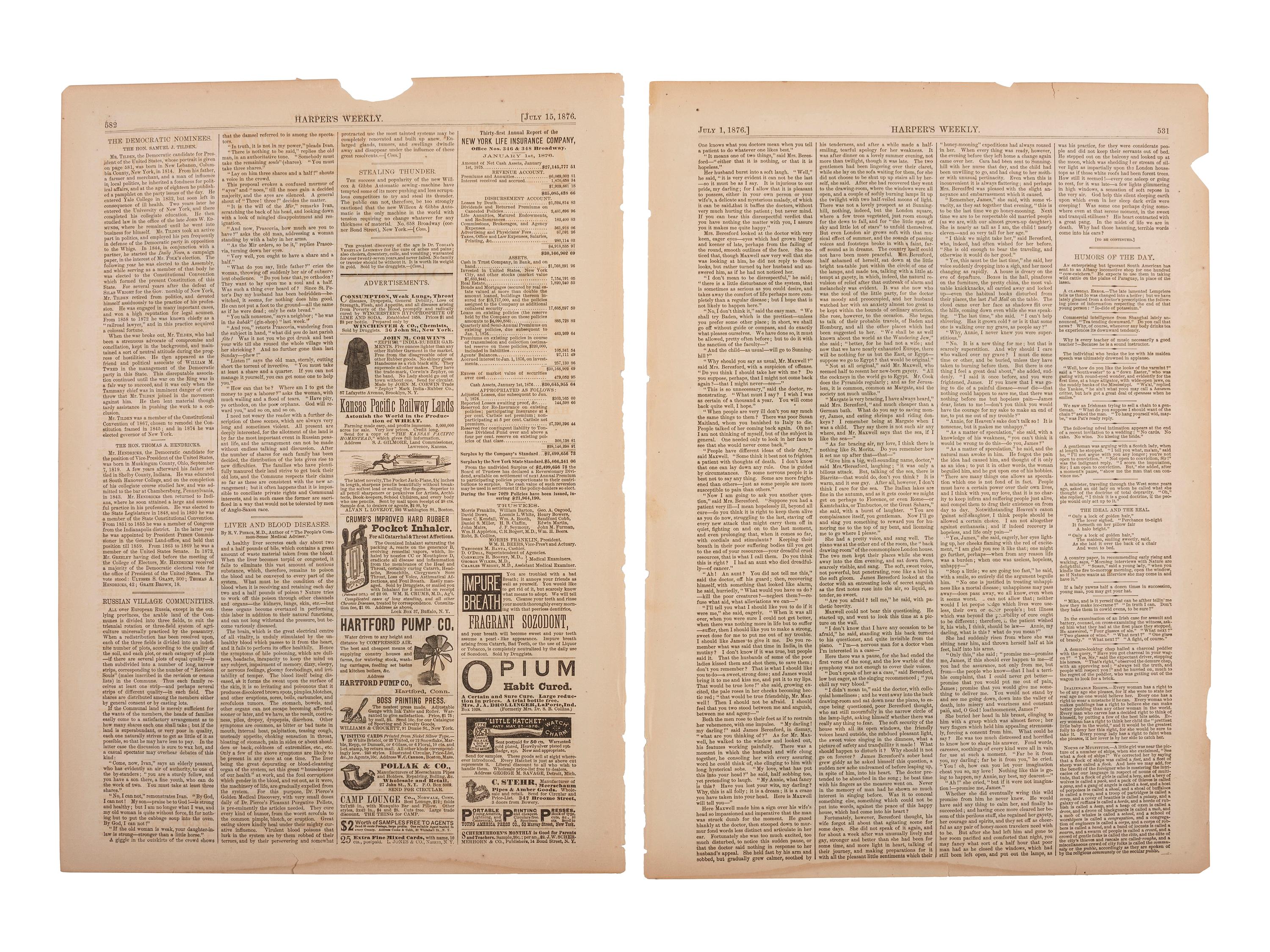 [POLITICS]. A large group of 1870s and 1880s political ephemera, including emerging third parties.