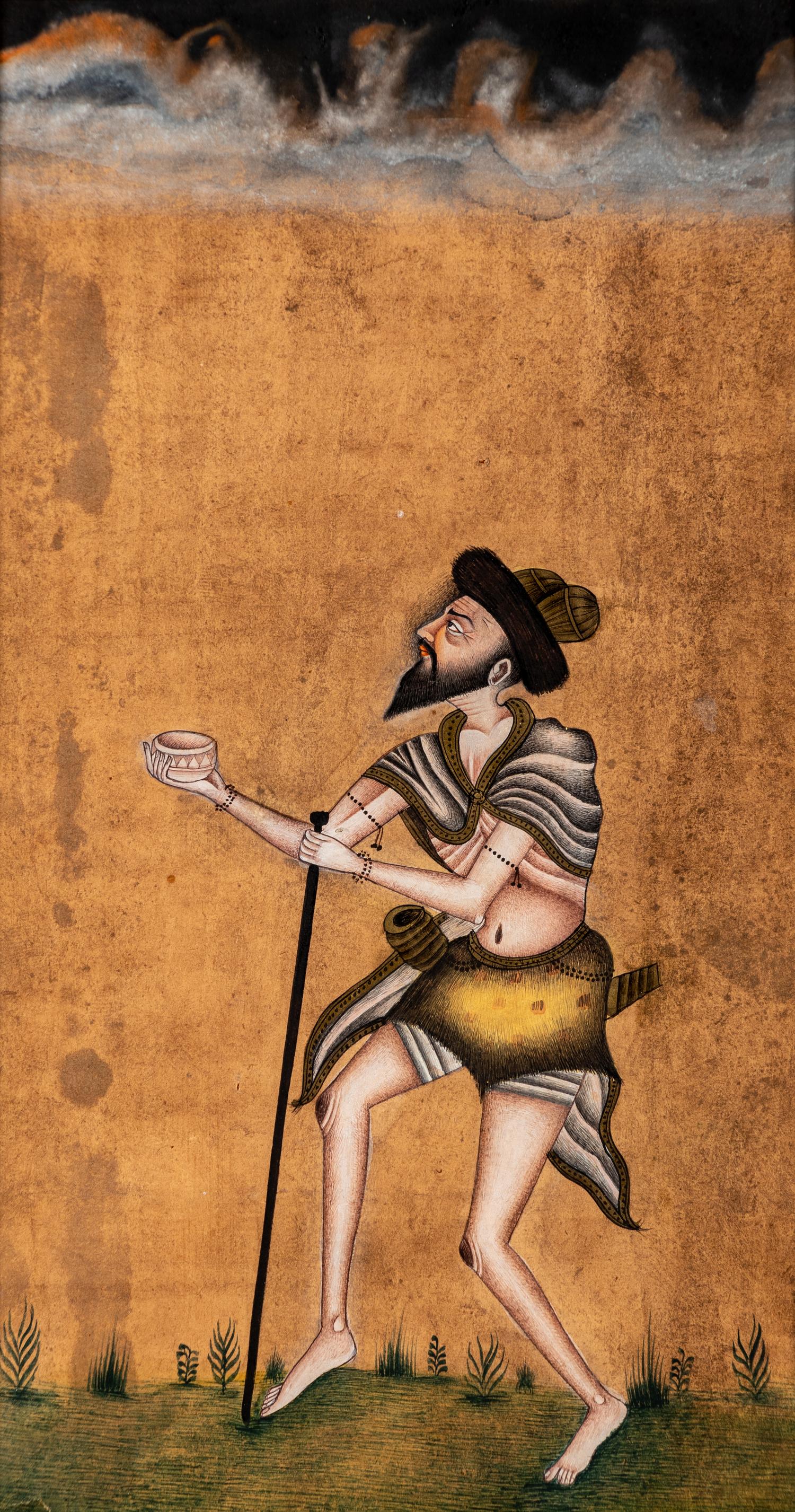 Two Mughal Miniature Paintings