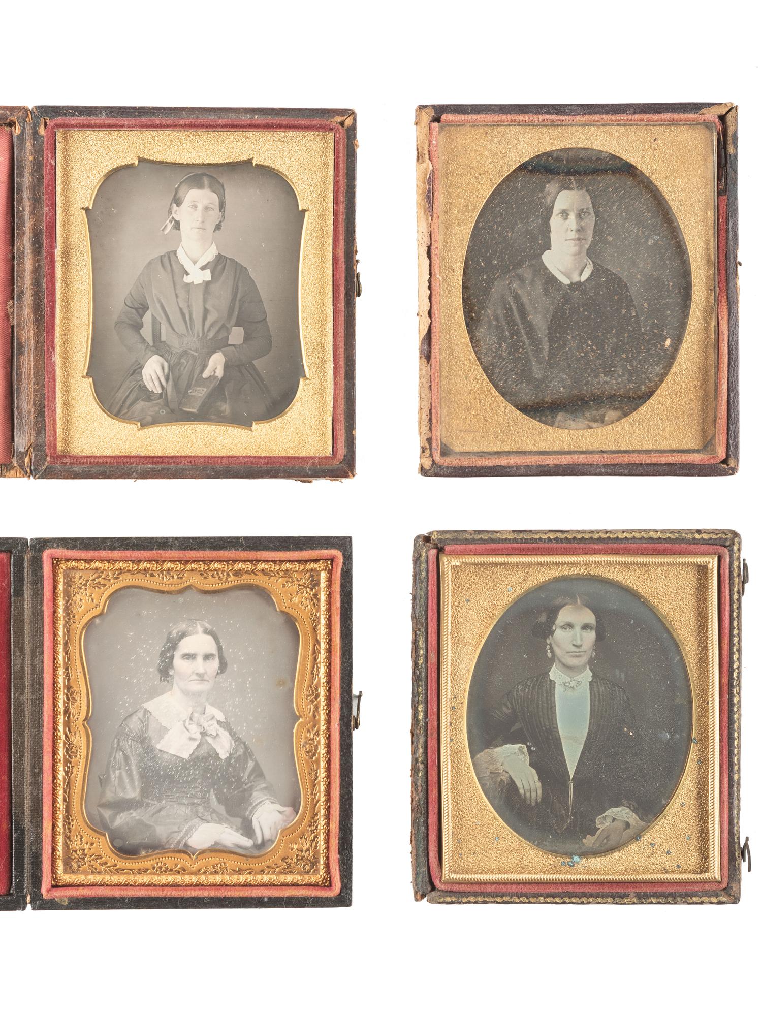 [EARLY PHOTOGRAPHY]. 23 sixth plate daguerreotypes of women with severe or unpleasant expressions, incl. VAN LOAN and BOGARDUS examples.