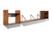 Three wall shelves