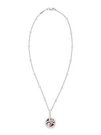 GRAFF, RUBY AND DIAMOND 'DIAMOND ON DIAMOND' PENDANT/NECKLACE