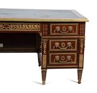 A Louis XVI Style Gilt Bronze Mounted Mahogany Desk — EARLY 20TH CENTURY