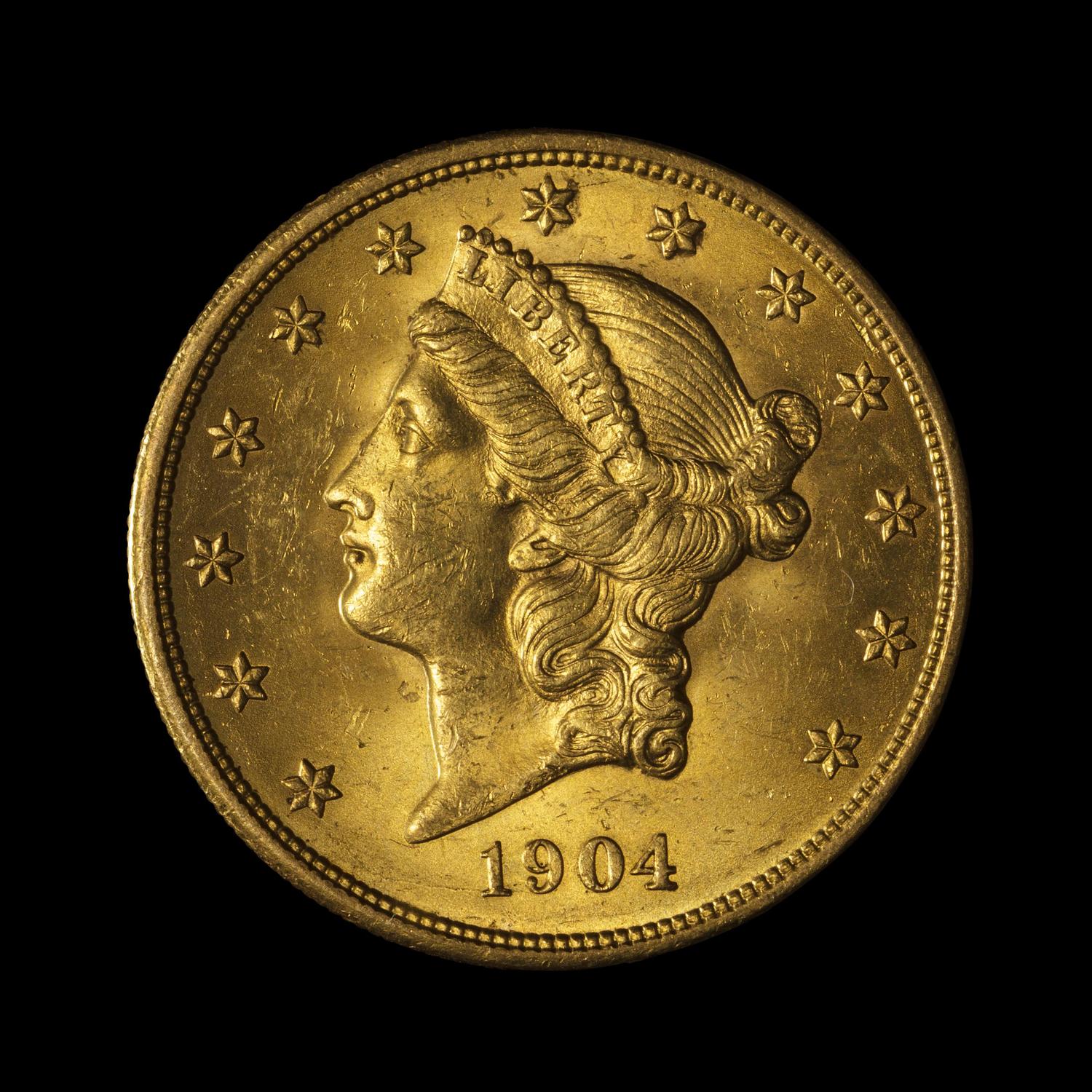 A 1904 Liberty Head $20 Gold Coin