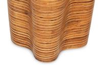 An Orgo Oggetti Rattan and Resin Side Table