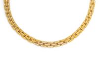 CARTIER, YELLOW GOLD AND DIAMOND 'MAILLON PANTHÈRE' NECKLACE