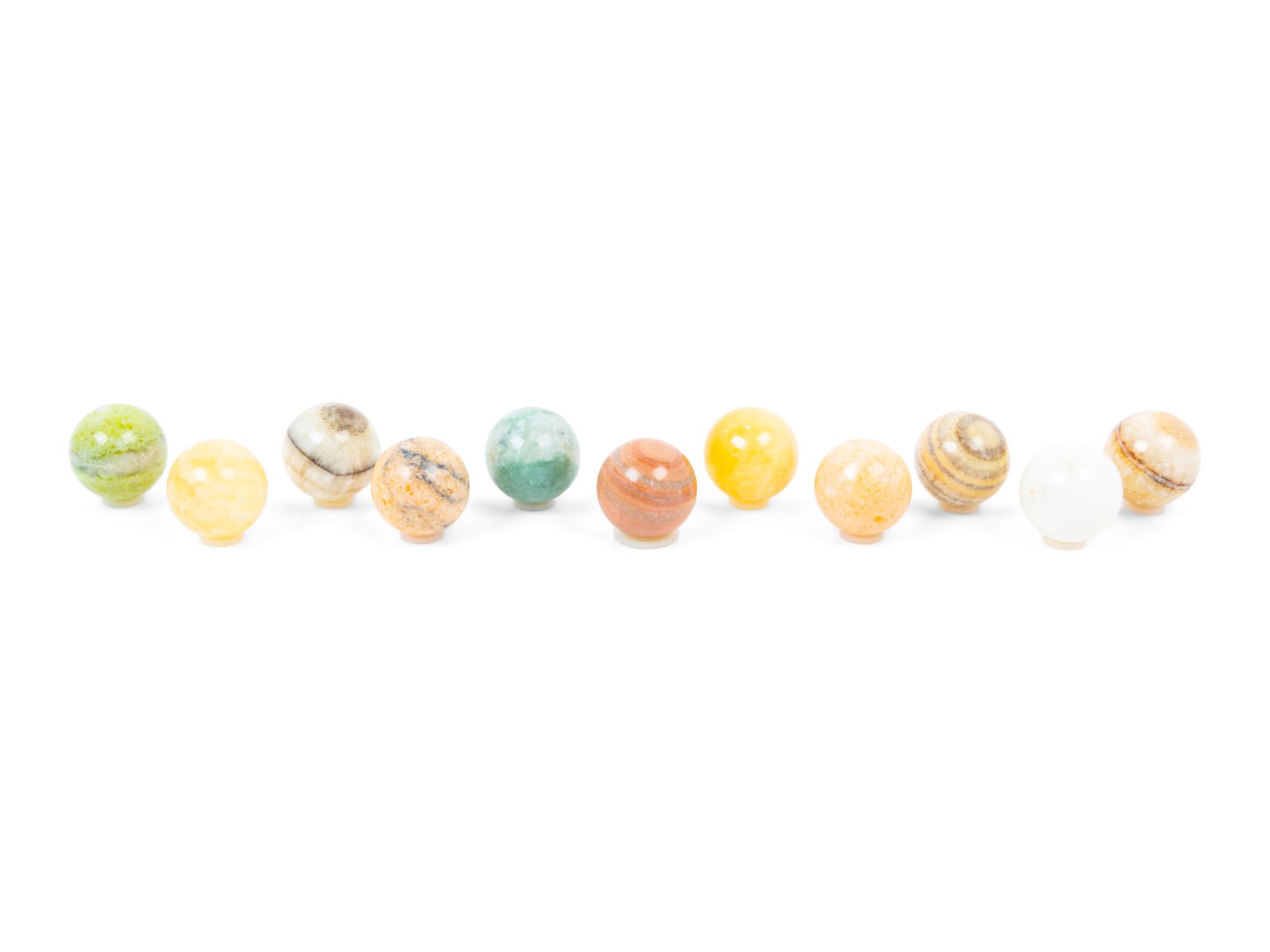 A Collection of Marble Spheres
