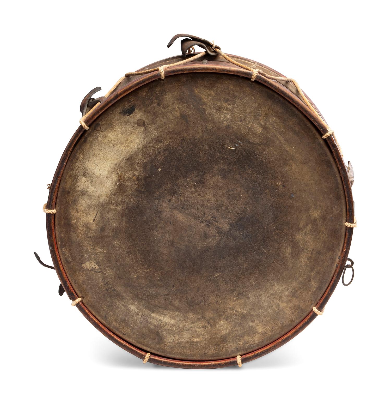 A War of 1812 Painted Militia Drum