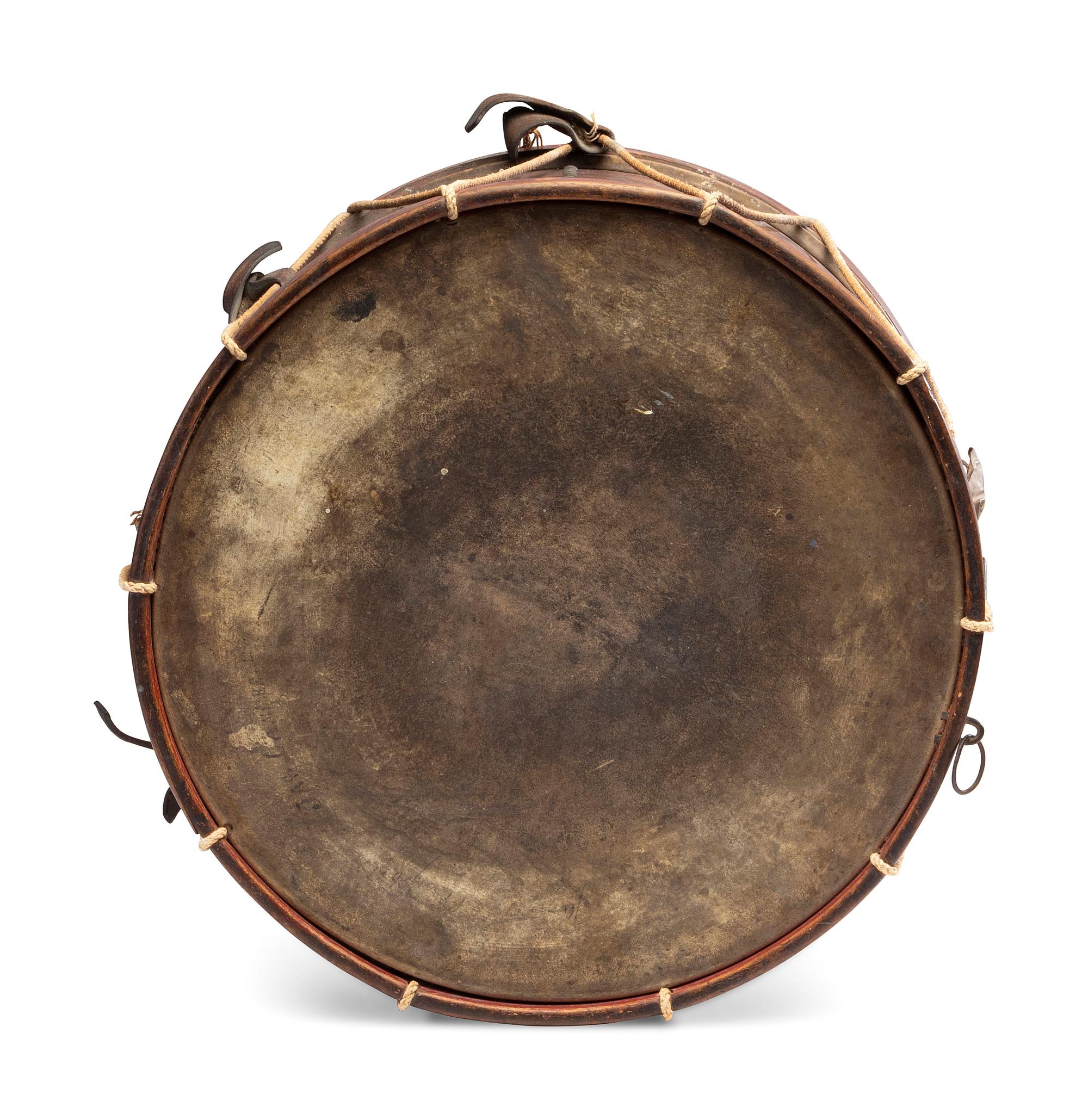 A War of 1812 Painted Militia Drum