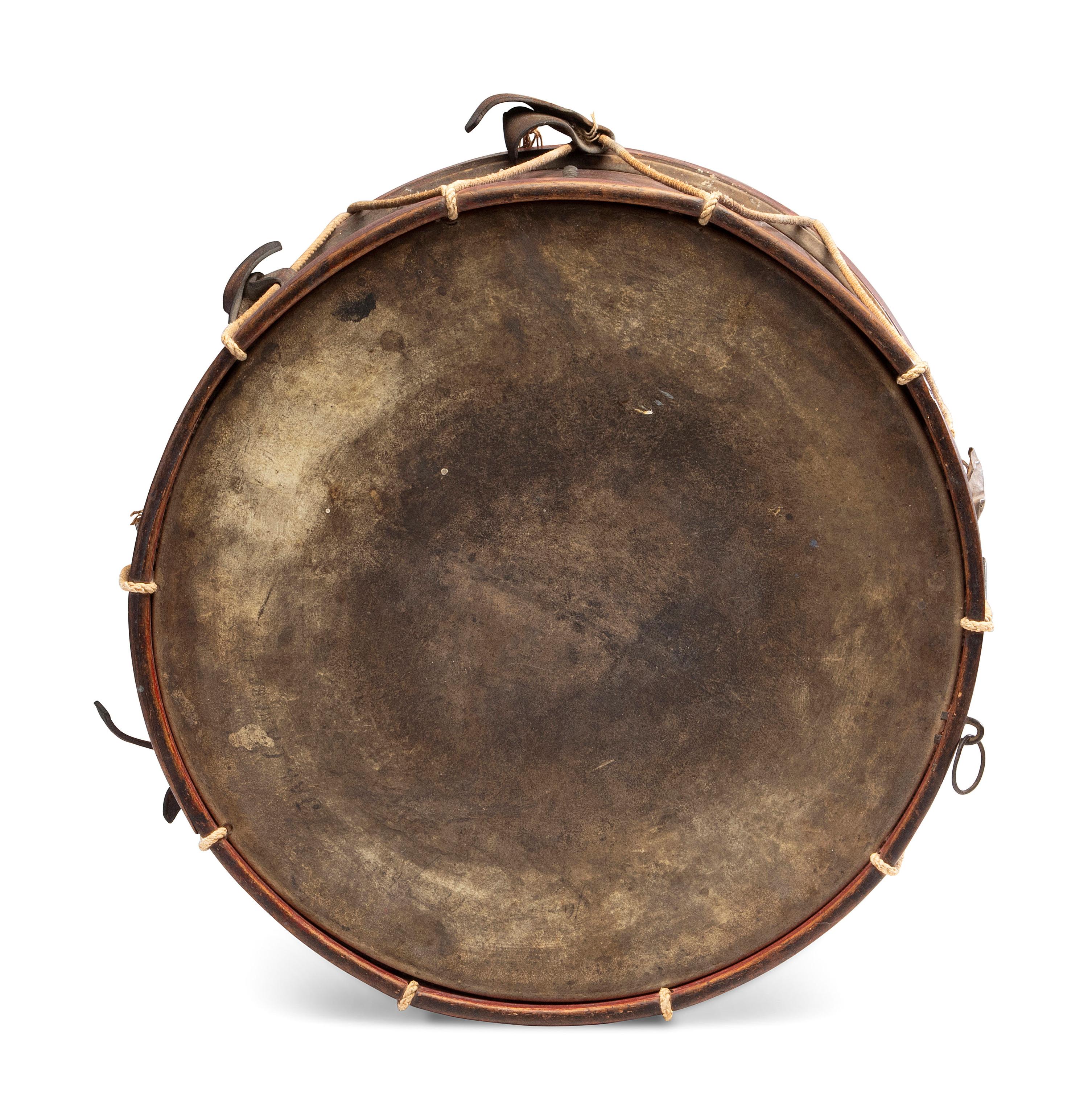 A War of 1812 Painted Militia Drum