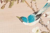 Three Chinese Bamboo Mat Paintings