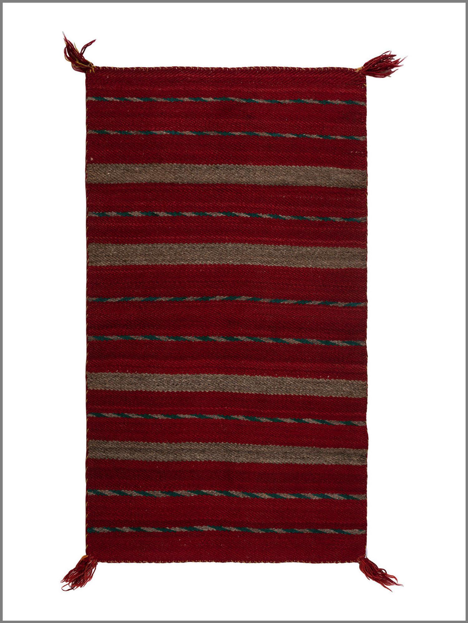 Navajo Twill Weave Double Saddle Blanket / Rug