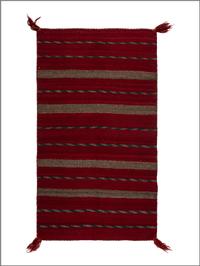 Navajo Twill Weave Double Saddle Blanket / Rug