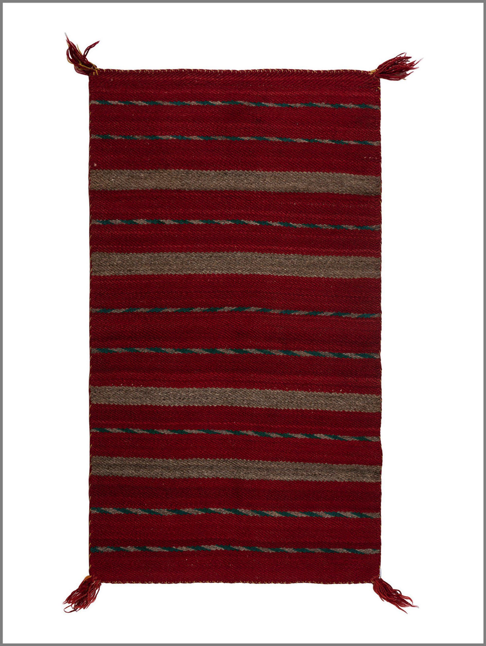 Navajo Twill Weave Double Saddle Blanket / Rug