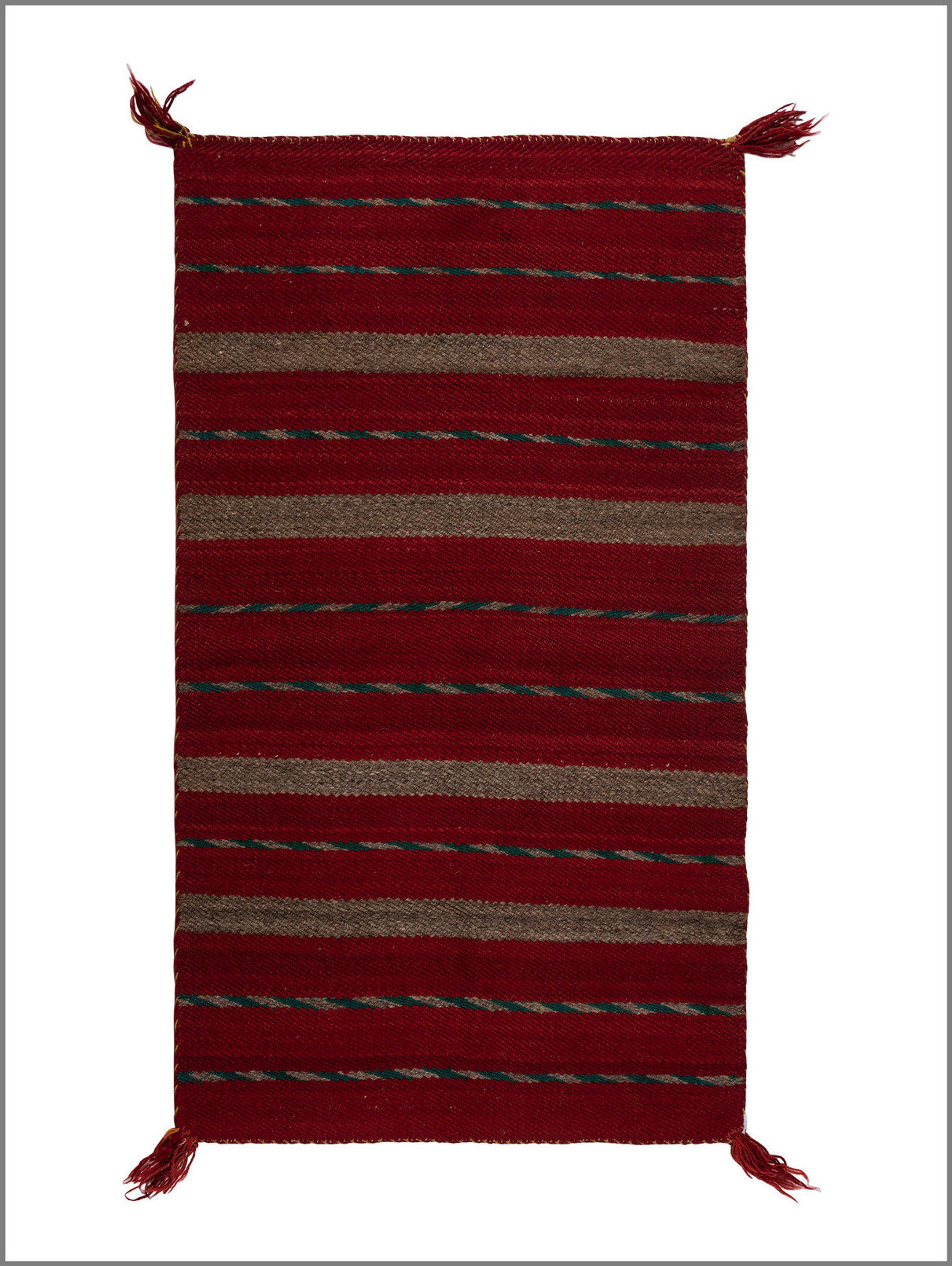 Navajo Twill Weave Double Saddle Blanket / Rug