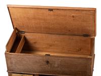 A Grain Paint Decorated and Part Ebonized Three-Drawer Blanket Chest