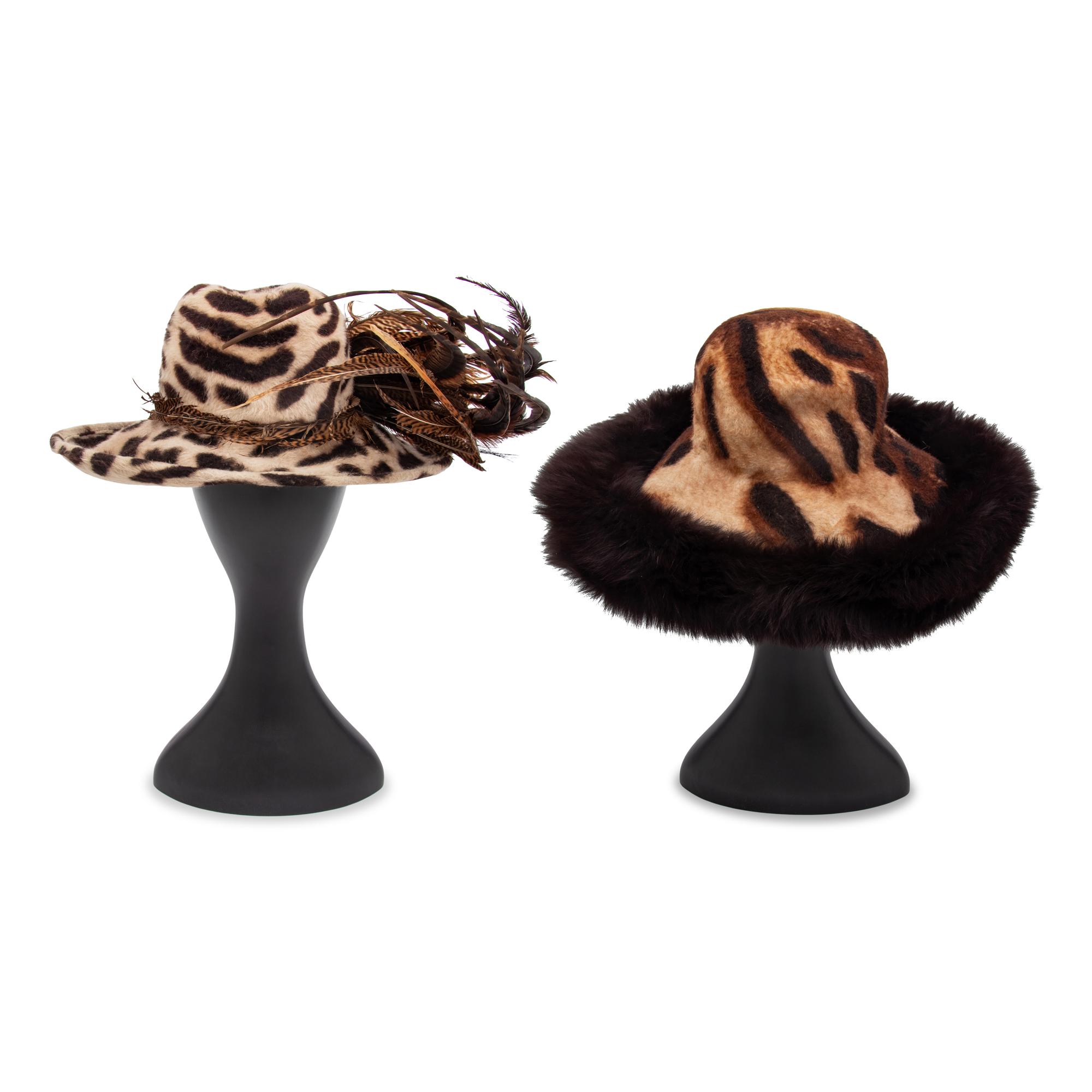 Two Kokin Hats, Previously Owned by Eunice Johnson; Ebony Fashion Fair