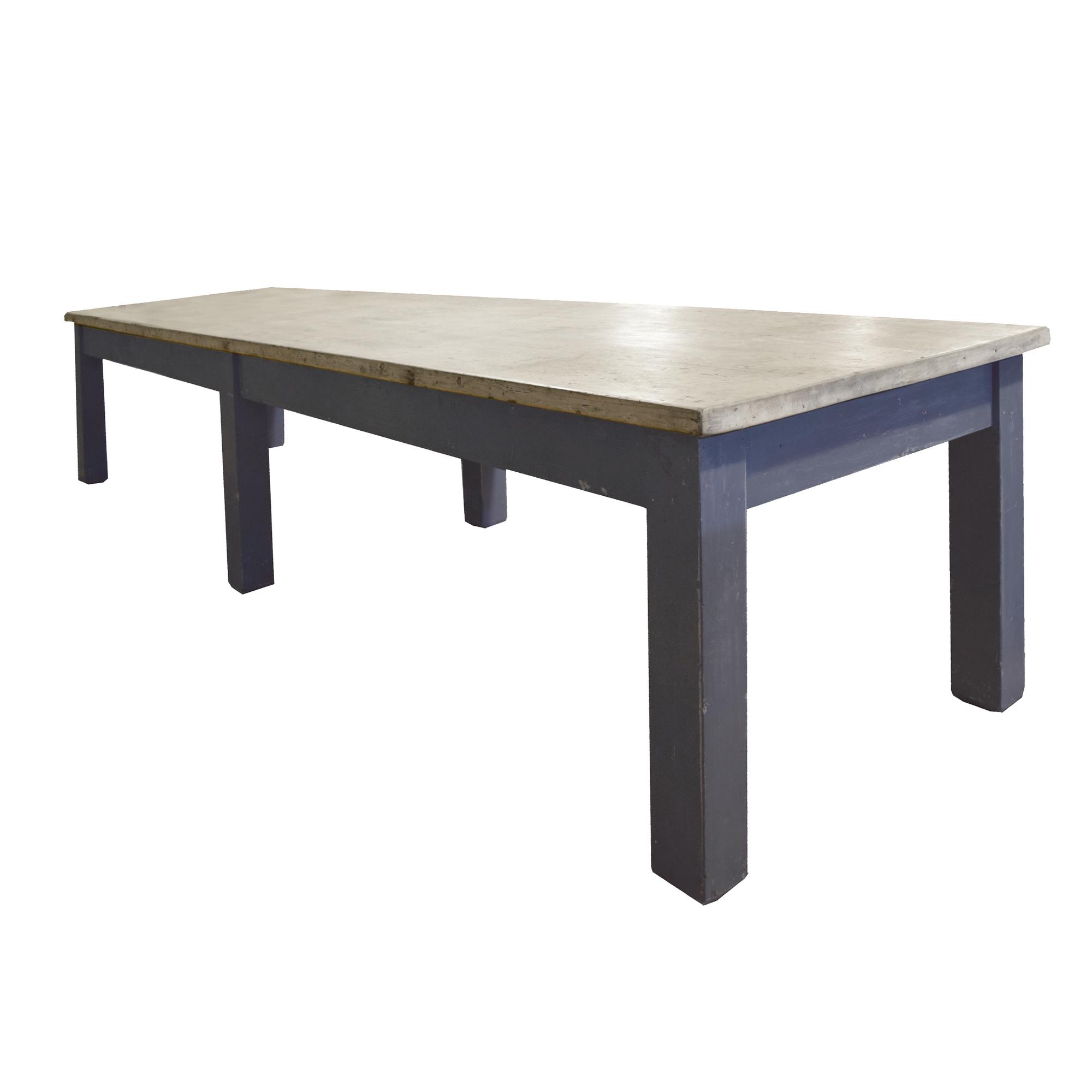 A Painted Six-Leg Table 153.5" W x 38.5" D x 31.5" H — Italy, 20th Century