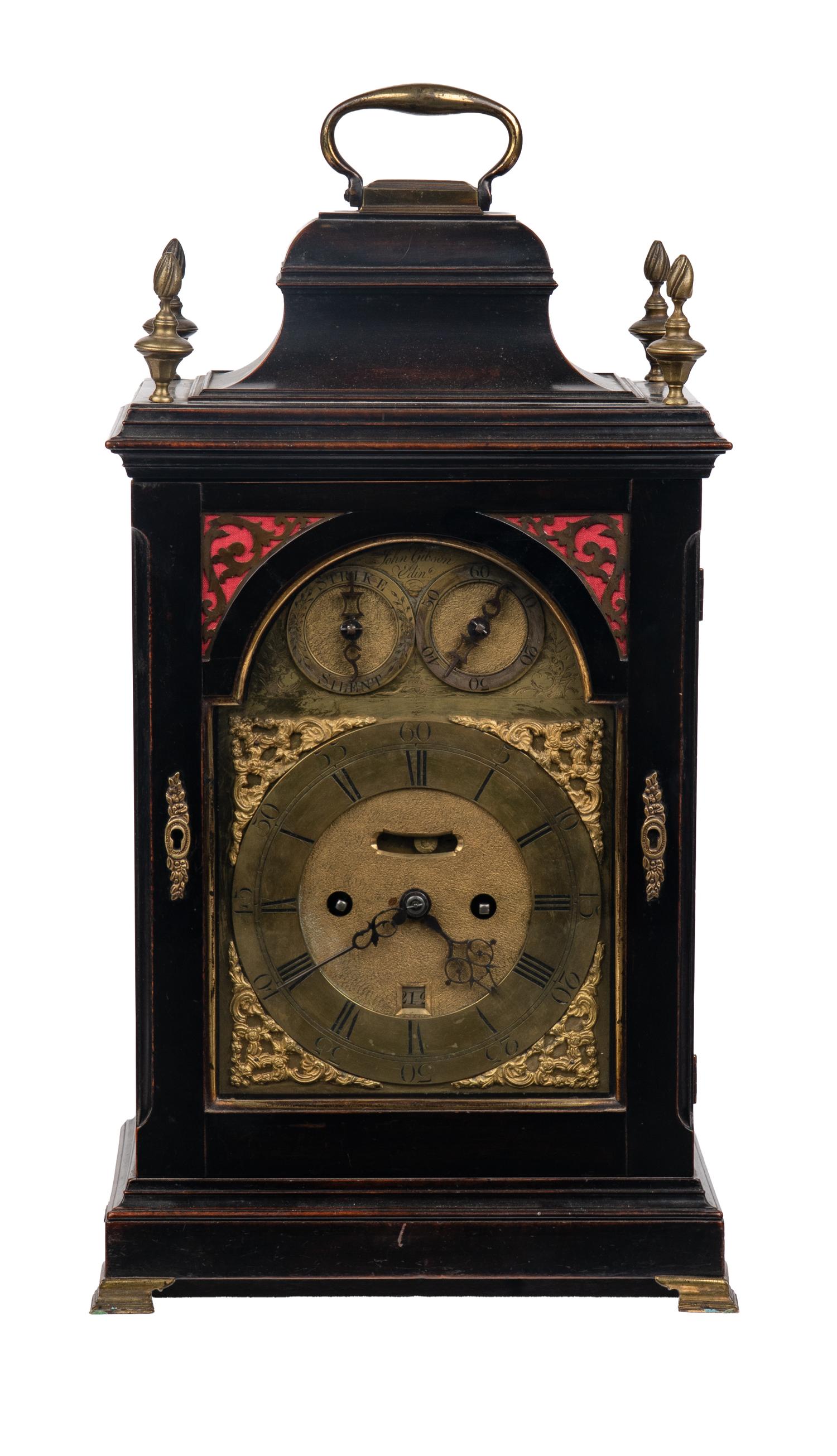 A Scottish George III Mahogany Musical Bracket Clock