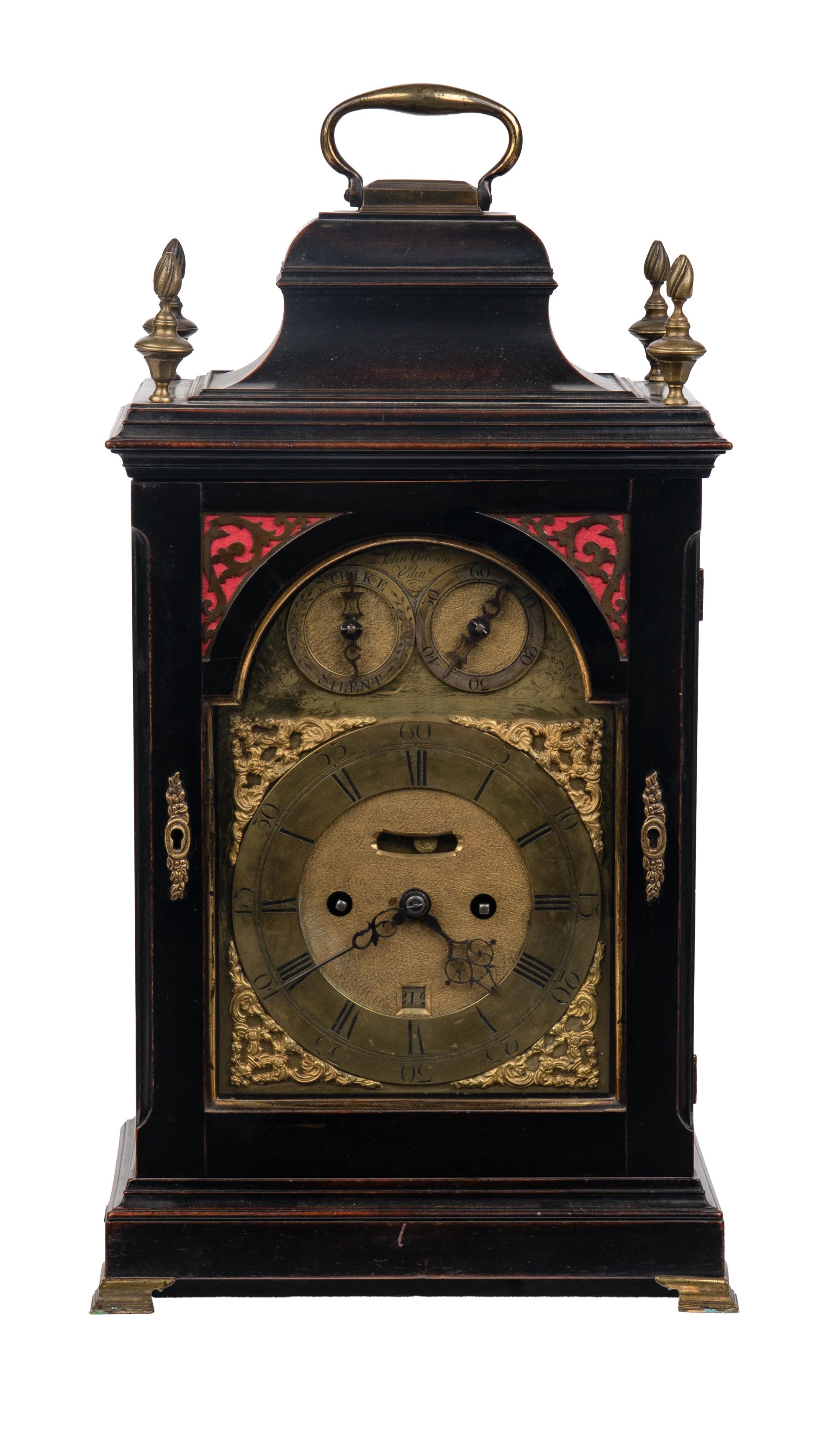 A Scottish George III Mahogany Musical Bracket Clock