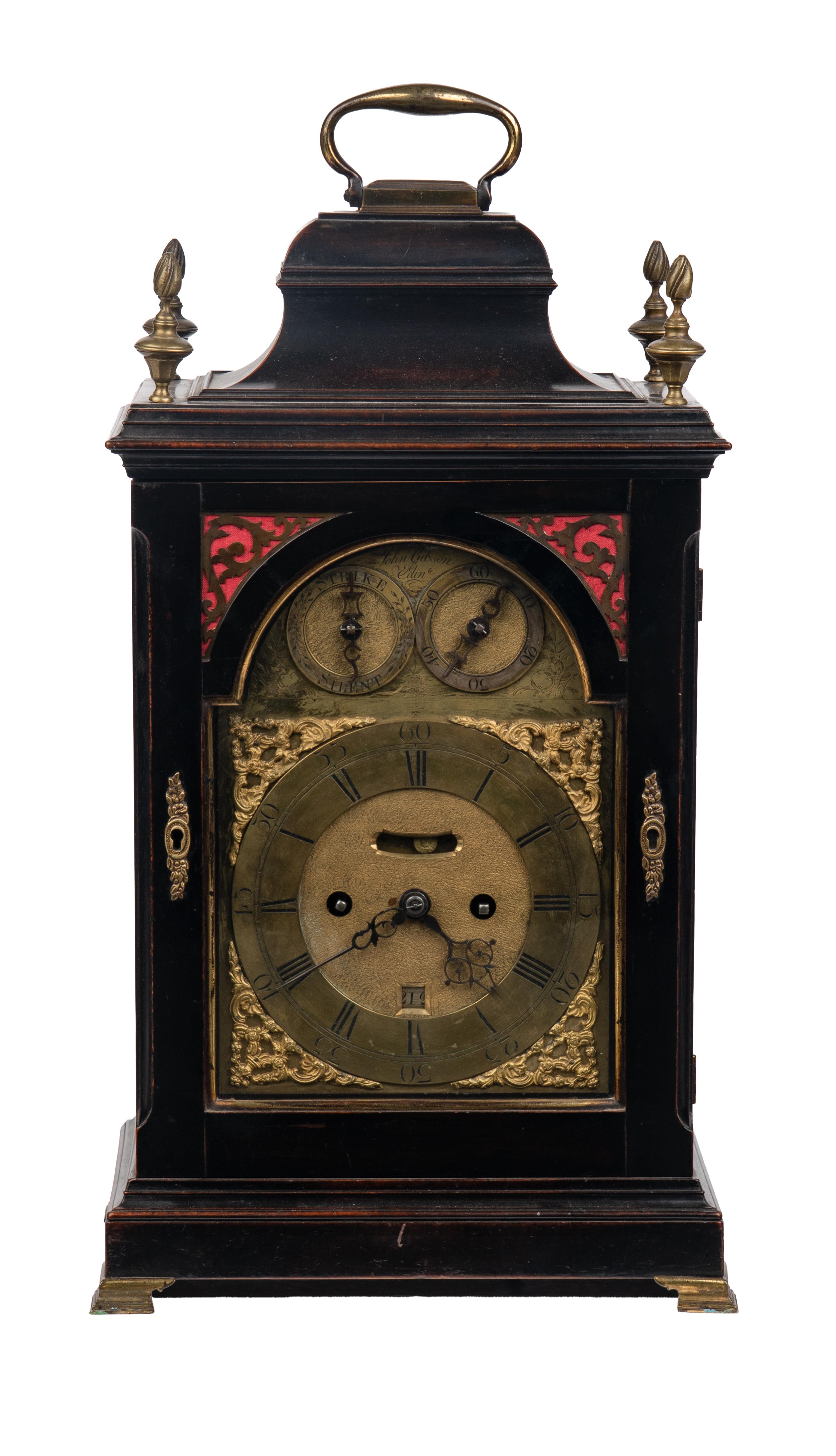 A Scottish George III Mahogany Musical Bracket Clock