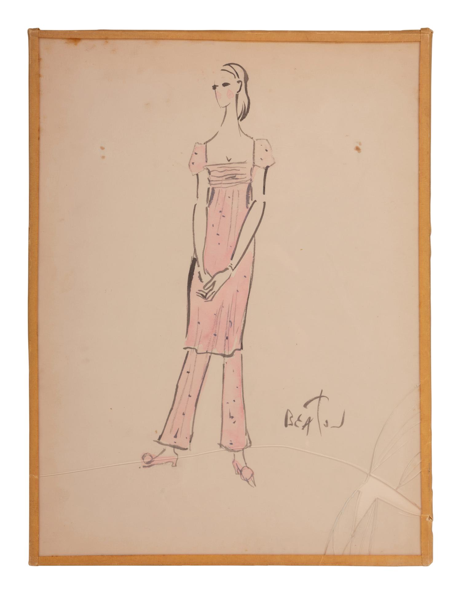 Nine Cecil Beaton Illustrations, 1950s-60s