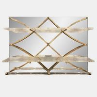 Treillage Mirrored Wall Shelf CHJ Design Studio, USA