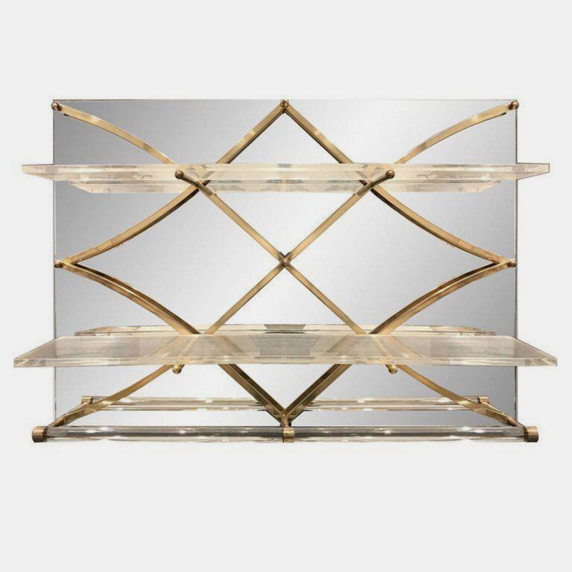 Treillage Mirrored Wall Shelf CHJ Design Studio, USA
